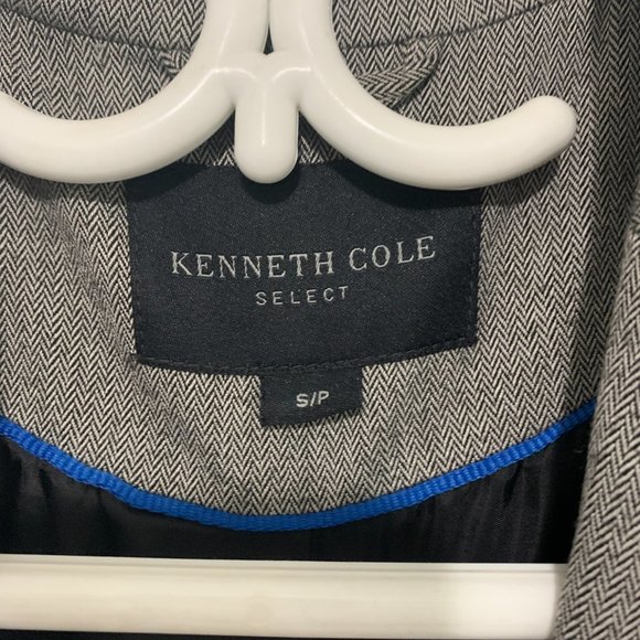 Kenneth Cole Grey Single Breasted Fitted Blazer - Small - Picture 4 of 4